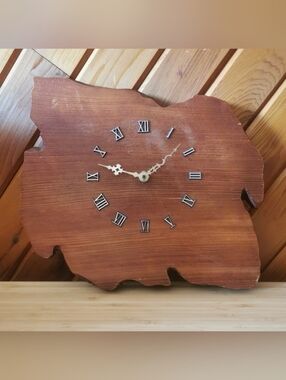 Vintage Solid Hardwood Wall Clock